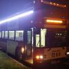 Delivery of Night lights Open Loop Sightseeing double decker  bus. Builder: East Coast Bus Repair of South Amboy NJ